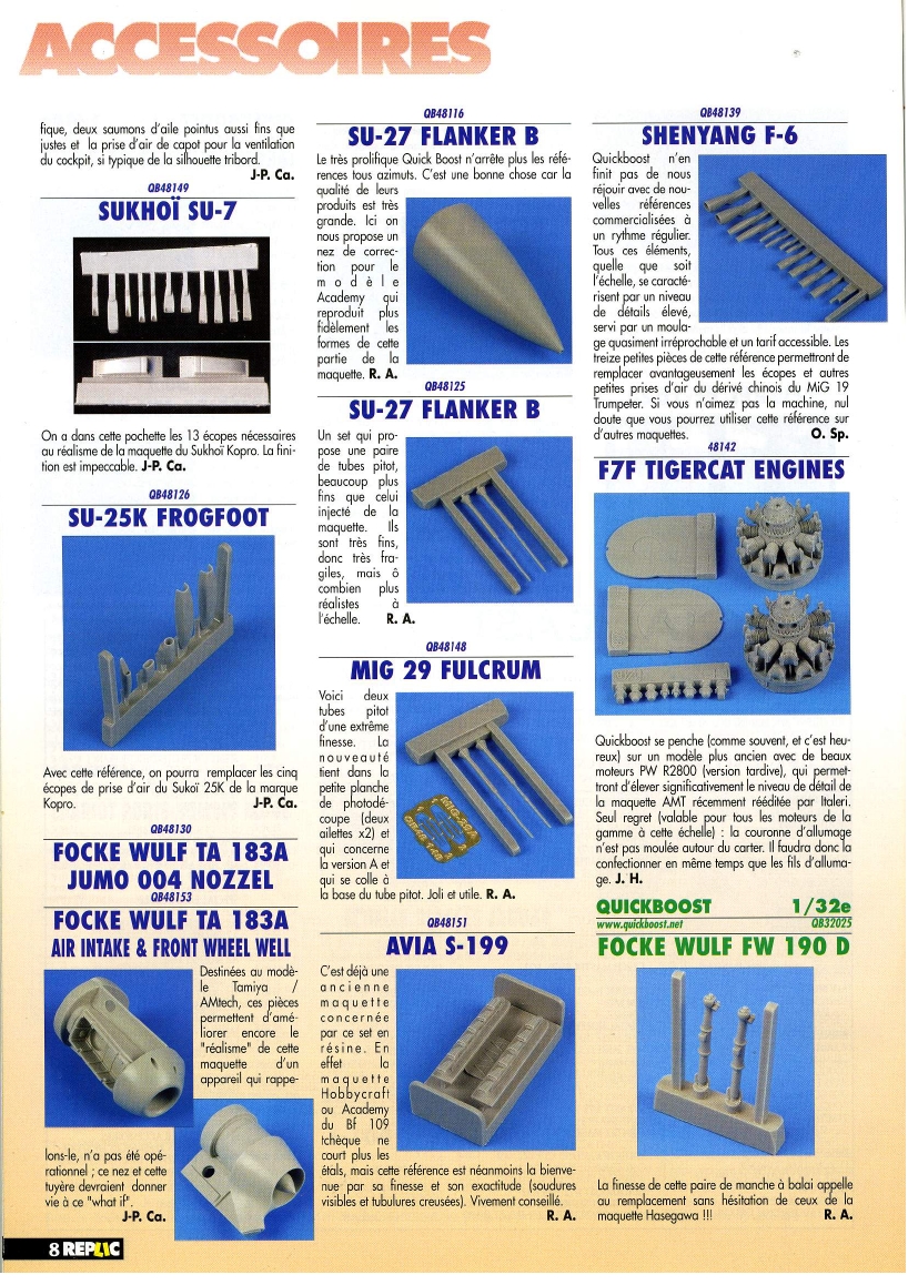 Replic 197 - Loire 130, P-40 B, Mirage F-1, Sepma